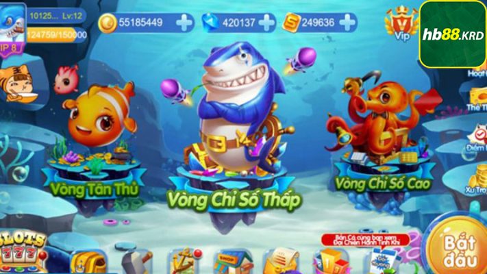 Giao diện sảnh game thánh bắn cá H5